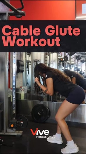 Vive Fitness | All you need is a cable and determination to grow those glutes! 💥 Here’s your next lower body workout using nothing but the cable machine:... | Instagram