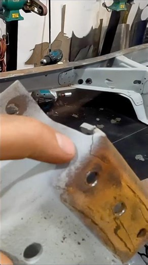 Simple Tiny Crack Repairs on 1932 Ford Frame!