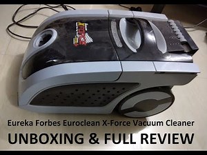 Eureka Forbes Euroclean X-Force Vacuum Cleaner 1400 Watt Unboxing & Review for Home & Car Cleaning