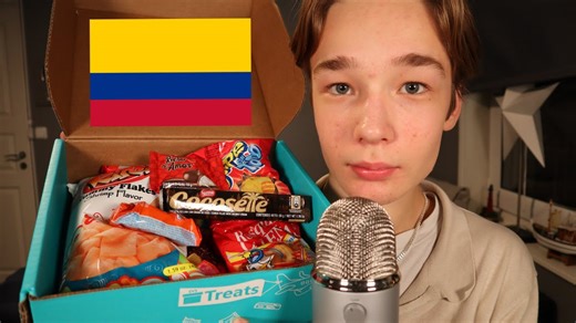 ASMR mukbang | Trying snacks from Colombia🇨🇴 | Try Treats