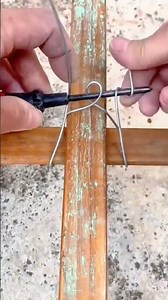 Tying Two Pieces of Wood Together with Wire Manually #shorts