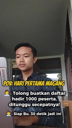 BIKIN DAFTAR HADIR DI EXCEL BISA OTOMATIS #ShortcutExcel #excelshortcuts #microsoftexcelpemula #excel #fyp