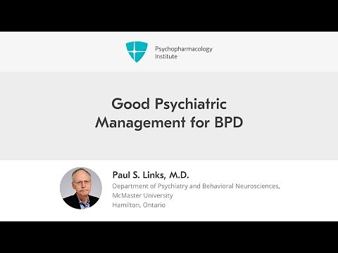 Good Psychiatric Management for BPD