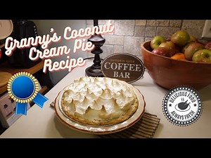 Granny's Coconut Cream Pie