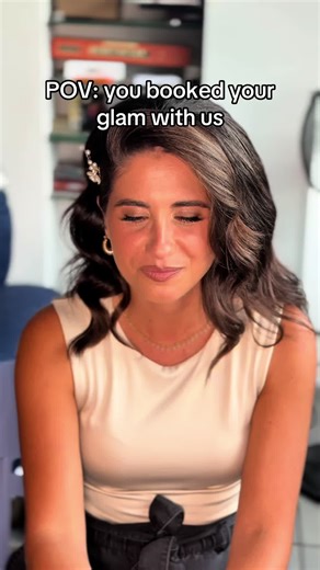 We listen. We refine. We build it around you. And this is always the reaction. If this feels right to you, we’re here. . bridal makeup Italy, wedding hair and makeup, real bride reaction, custom bridal glam, destination wedding Tuscany, professional beauty team, wedding day prep