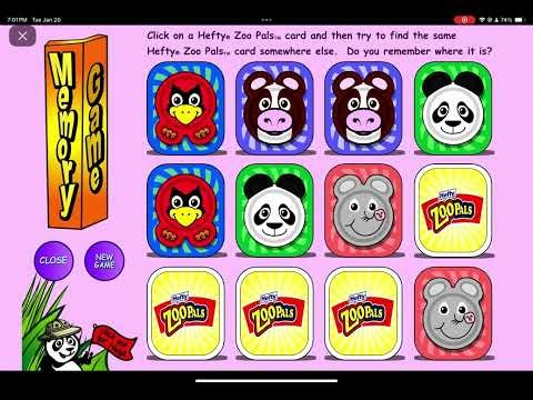 ZooPals Memory Game