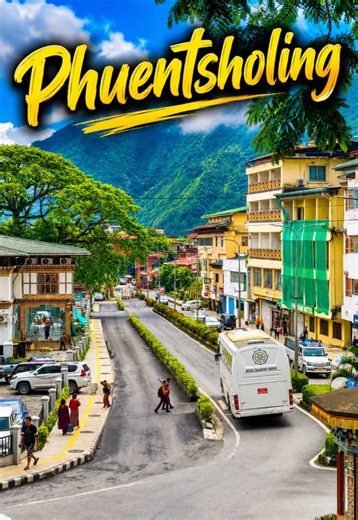 Beauty of Phuentsholing town. Bhutan 🇧🇹 #fyp #phuntsholingbhutan #bhutan #naturelover #millionviews