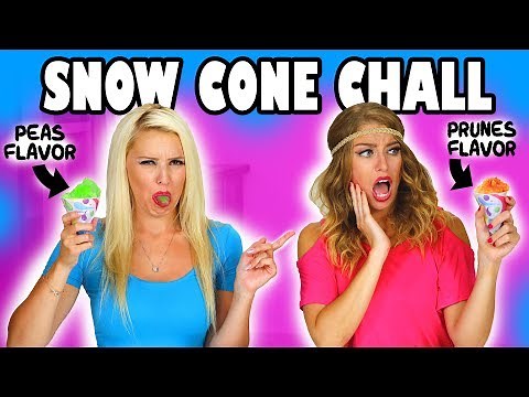 Guess the Snow Cone Challenge with Fun & Crazy Flavors for Summer. Totally TV