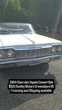 1964 Chevrolet Impala Convertible $62k #rumleymotors #classiccars #greensboronc