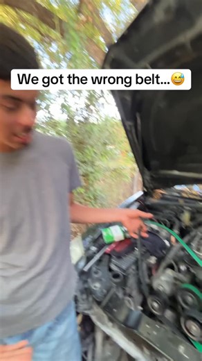 Soufendfilms on Instagram: "Good news we got the new serpentine belt, bad news is that it didn’t end up being the right size, so come with us the order yet another belt and fingers crossed we can get that one put on correctly 😅 #cadilac #ctsv #supercharged #doityourself #explorereel #explorepage"
