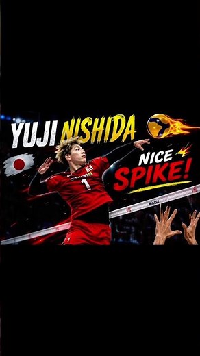 Yuji Nishida Powerful Spike 💥 | Volleyball Beast in Action 🏐