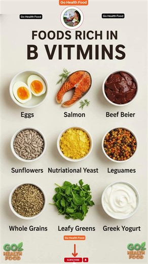 Top B Vitamin Foods for Energy, Brain & Nerve Health! 🧠