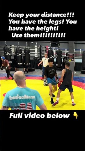 Boxing Footwork with Coach Mike: Keep your distance in any situation!!! #shorts