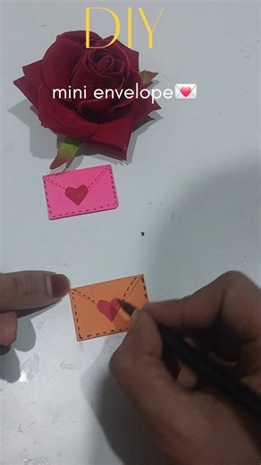 DIY Mini envelope💌|how to make a cute envelope #diy #papercrafts #shorts #shortsfeeds