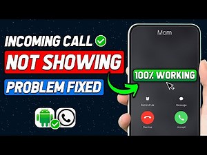 Incoming Calls are Not Showing On the Screen But Phone is Ringing | Call Display Not Showing Problem