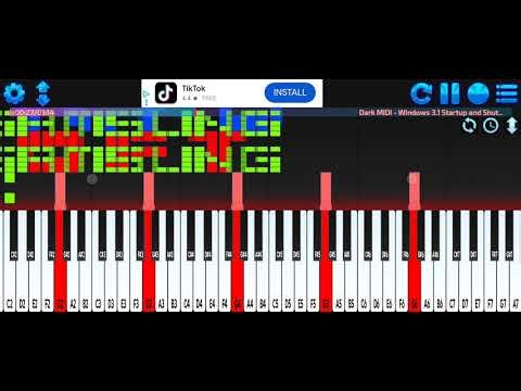 Dark midi Windows 3.1 Startup and Shutdown 