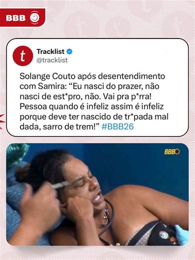 Desentendimento entre Solange Couto e Samira no BBB