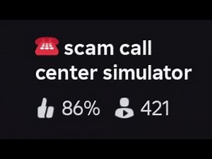 Roblox scam call center simulator gameplay
