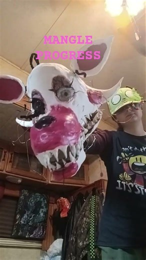 Mangle progress lmfaoo #fivenightsatfreddys #fnaf #fivenightsatfreddy #mangle #dragonpuppeteer