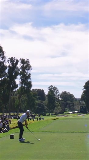 263-yard 7-wood to 3 feet! Jacob Bridgeman now leads by THREE. 📺 CBS | PGA TOUR