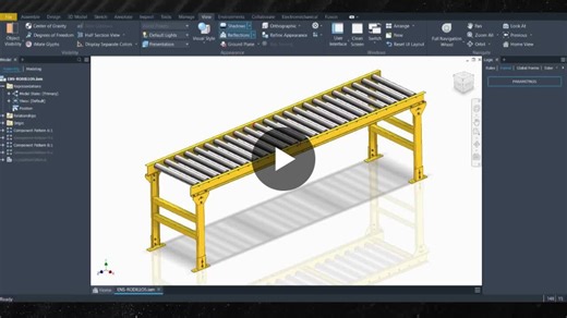#autodeskinventor #ilogic #diseñomecánico #automatización #ingeniería #manufactura #conveyors | Daniel Mendez