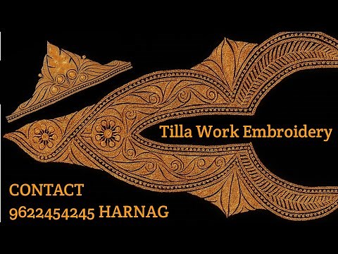 Kashmiri Pheran Hand Tilla Work | From Khaka Trace to Final Embroidery Design | Tilla Work Art