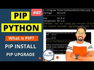 #81 Python How to Install PIP