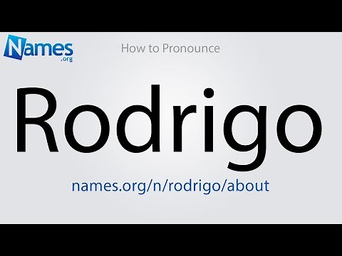 How to Pronounce Rodrigo