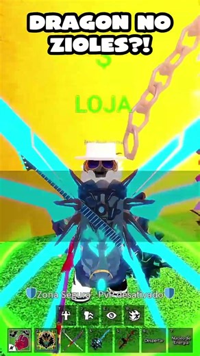 I tried to spin Dragon in Blox Fruits' Zioles