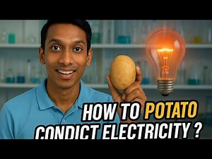 How to potato conduct electricity ! simple Experiment!