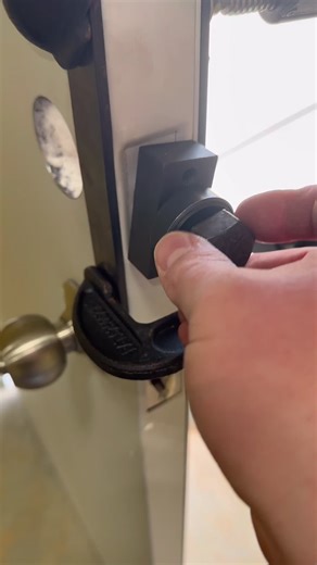 Removing the Major Manufacturing latch framing tool after setting up this door. One step closer to getting the job done. Need a locksmith in Houston or Austin? Submit a request through my Linktree!