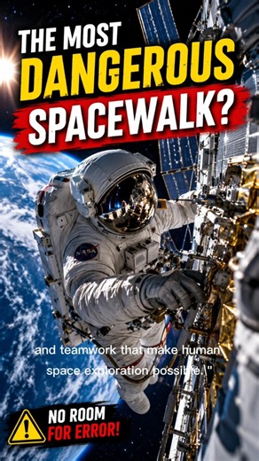 The Most Dangerous Spacewalk Ever Captured? 🚀 | Incredible Space Mission#usa#usa