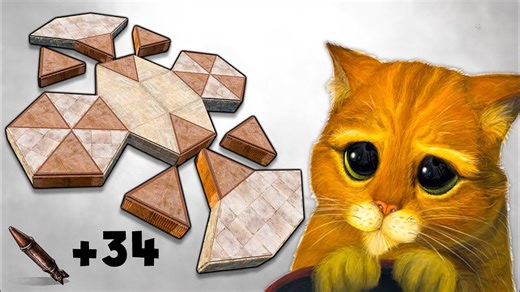 Rust: "小橘" 2-3人最佳基地设计建筑教学 34+RPG