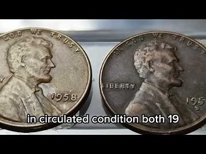 🇺🇸Rare 1958 & 1958-D Wheat Penny Errors & Treasures 💰#1958Penny #1958DPenny #WheatPenny
