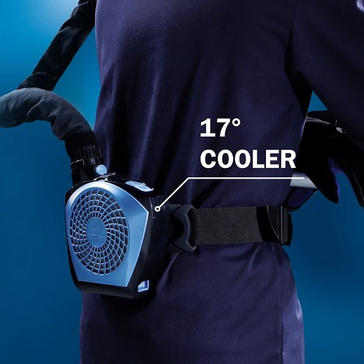 18K views · 155 reactions | If you need a heat stress solution, raise your torch! Our all-time hero – especially during the summer – is the Miller® CoolBelt™, an integrated helmet cooling system that reduces temperatures under the hood by up to 17ºF. Learn more on how you can maximize heat stress relief in the workplace. bit.ly/2U6t9PT | Miller Welders | Facebook