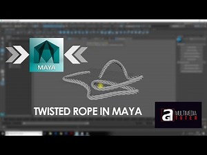 Maya tutorial : How to create twisted rope in Maya