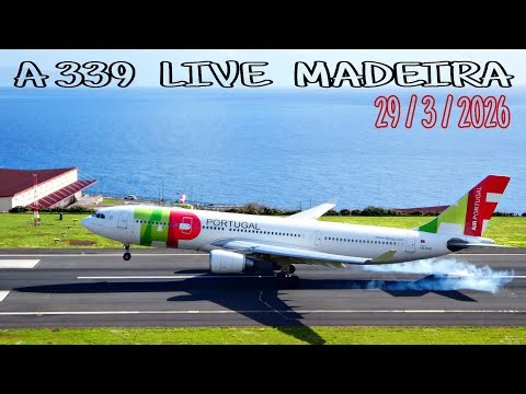 GUSTY WINDY LIVE MADEIRA CR7 AIRPORT / LPMA