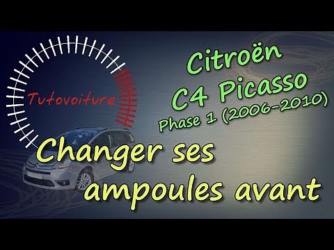Changing your front light bulbs - Citroën C4 Picasso.