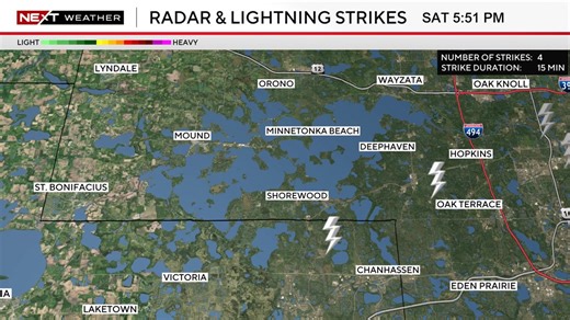 NEXT Weather Alert: ⚡️ lightning detected near or over Lake Minnetonka. When thunder roars go indoors, and stay there until 30 minutes after the last clap of thunder. Stay ahead of what's NEXT with Next Weather at wcco.com | WCCO & CBS News Minnesota