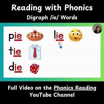 Digraph /ie /Words Long 'i' Sound | Reading Practice with Phonics ‪@phonics_reading‬