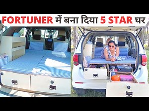 MY NEW CAMPING VAN | CAMPING SETUP IN FORTUNER | CAMPER VAN IN INDIA