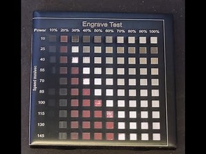 Test Grids for Laser Engraving