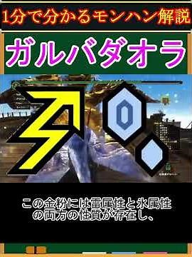 【モンハン解説】ガルバダオラってどんなモンスター？【モンスターハンター】#shorts
