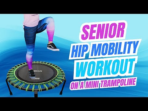 10 Minute Senior Hip Mobility & Strength Workout | Mini Trampoline Rebounding for Beginners