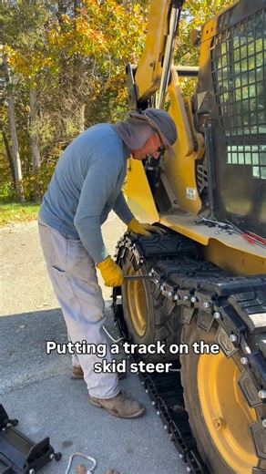 Wilson | Farm Life | Home Life on Instagram: "After having a little trouble with getting the skid steer stuck in mud, we decided to put a track on it. The track definitely improved traction and stability. #farmequipment #onthefarm #thankful ly"