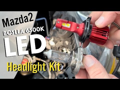 Mazda2 | Boslla 6500k LED Headlight Kit | Unboxing + Install + Review