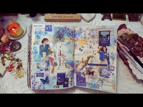 Creative Journaling: "Consider Your Surroundings" | A Blue-Themed Collage