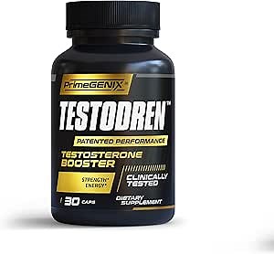 Testodren Advanced Testosterone Booster for Men | Natural Stamina, Endurance, Energy & Strength Enhancing Supplement | Lean Muscle Builder | Sports Nutrition Testosterone Booster
