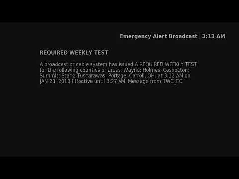 EAS Test on a Roku (January 28, 2018)