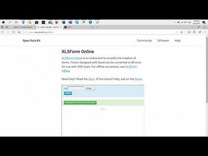 Commcare - Excel form part 1